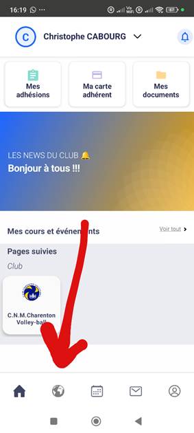 Connexion mon Club