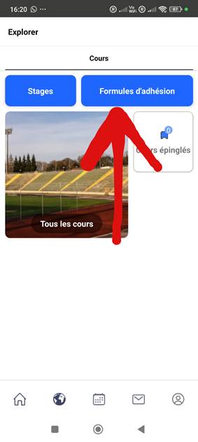 Connexion mon Club